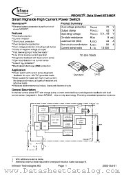 BTS660P datasheet pdf Infineon