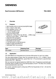 TDA4360X datasheet pdf Siemens