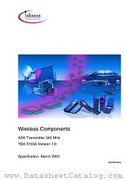 TDA5103A datasheet pdf Infineon