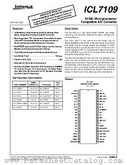 ICL7109IJL datasheet pdf Intersil