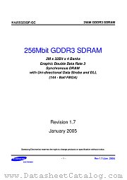 K4J55323QF-GC15 datasheet pdf Samsung Electronic