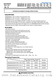 M2S56D20ATP-75A datasheet pdf Mitsubishi Electric Corporation