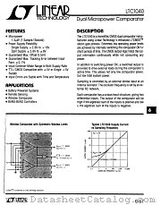 LTC1040CN datasheet pdf Linear Technology