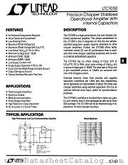 LTC1050CH datasheet pdf Linear Technology