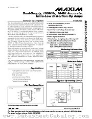 MAX4430EUK-T datasheet pdf MAXIM - Dallas Semiconductor