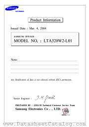 LTA320W2-L01 datasheet pdf Samsung Electronic