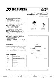 ST24E32 datasheet pdf ST Microelectronics