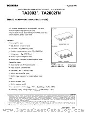 TA2002 datasheet pdf TOSHIBA