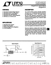 LT137 datasheet pdf Linear Technology