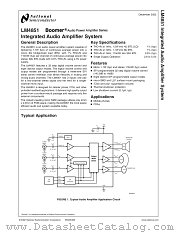 LM4851IBL datasheet pdf National Semiconductor