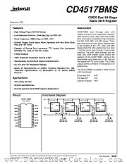 CD4517BMS datasheet pdf Intersil