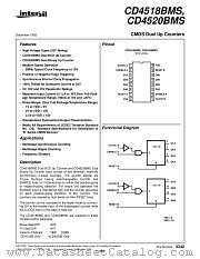 CD4520 datasheet pdf Intersil