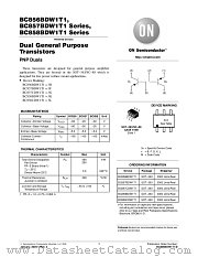 BC857BDW1T1 datasheet pdf ON Semiconductor