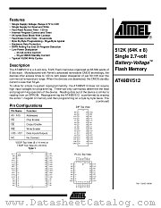 AT49BV512-12TI datasheet pdf Atmel