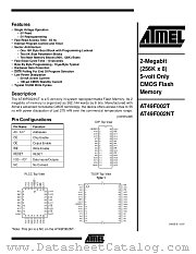 AT49F002NT-55JI datasheet pdf Atmel