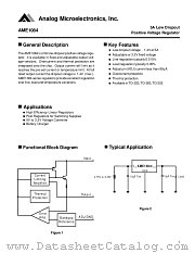 AME1084BCCS datasheet pdf Analog Microelectronics