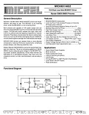 MIC4451BN datasheet pdf Micrel Semiconductor