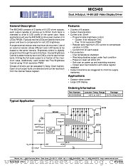 MIC5400BWM datasheet pdf Micrel Semiconductor