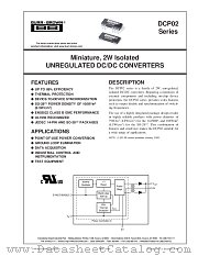 DCP020515DU datasheet pdf Burr Brown