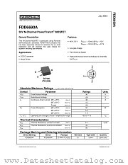 FDD6690 datasheet pdf Fairchild Semiconductor