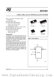 M27C801-150K1X datasheet pdf ST Microelectronics