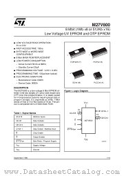 M27V800-120M1TR datasheet pdf ST Microelectronics