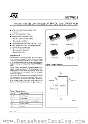 M27V801-120K6TR datasheet pdf ST Microelectronics