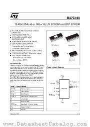 M27C160-120M1TR datasheet pdf ST Microelectronics