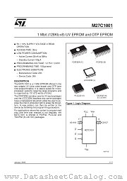 M27C1001-15XN1X datasheet pdf ST Microelectronics