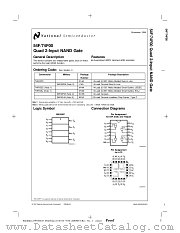 74F00SJ datasheet pdf National Semiconductor