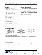 K4S51153LF datasheet pdf Samsung Electronic