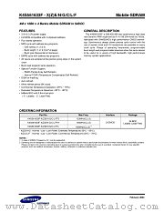 K4S561633F-X datasheet pdf Samsung Electronic