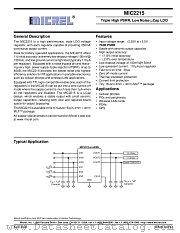 MIC2215-PPPBML datasheet pdf Micrel Semiconductor