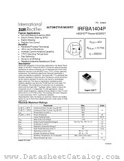 IRFBA1404 datasheet pdf International Rectifier