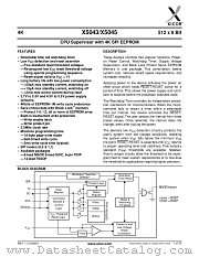 X5043PI-4.5A datasheet pdf Xicor