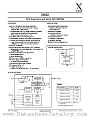 X5083V8 datasheet pdf Xicor