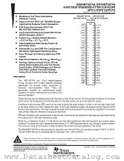SN54ABT16374AWD datasheet pdf Texas Instruments