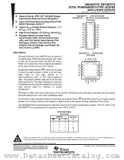 SN74ABT373DB datasheet pdf Texas Instruments