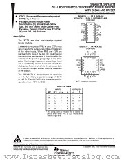 SN54AC74J datasheet pdf Texas Instruments