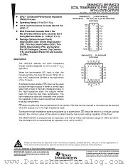 SN54AHC373W datasheet pdf Texas Instruments