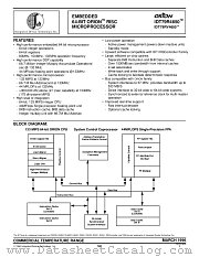 IDT79RV465080MS datasheet pdf IDT