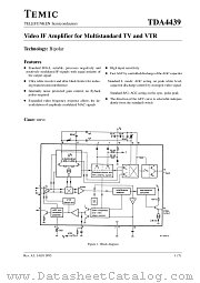 TDA4439 datasheet pdf TEMIC