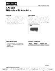 KA3082 datasheet pdf Fairchild Semiconductor