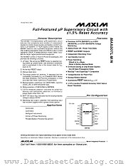 MAX807 datasheet pdf MAXIM - Dallas Semiconductor