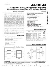 MAX4372HEUK-T datasheet pdf MAXIM - Dallas Semiconductor