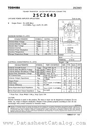 2SC2643 datasheet pdf TOSHIBA