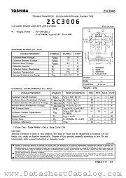 2SC3006 datasheet pdf TOSHIBA