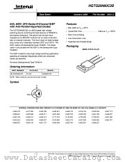 HGTG30N60C3D datasheet pdf Intersil
