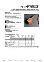 FU-68PDF-510M42B datasheet pdf Mitsubishi Electric Corporation