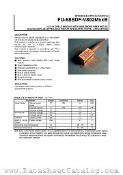 FU-68SDF-802M83B datasheet pdf Mitsubishi Electric Corporation